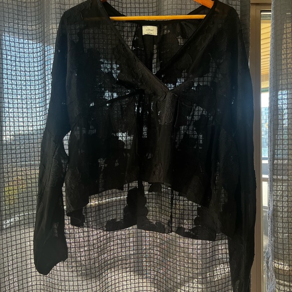 Aritzia Wilfred Sheer Blouse - Size Small - Picture 4 of 4